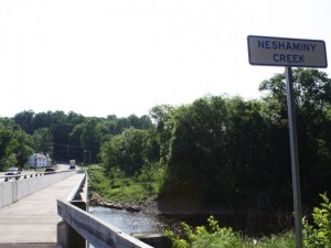 The Neshaminy Creek in Newtown Township. File photo. Credit: Tom Sofield/NewtownPANow.com