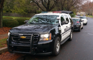 Upper Makefield police participating in a regional truck enforcement detail. File photo Credit: Newtown Borough Police