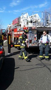 Newtown Fire Association members on a call in Newtown Township. Credit: Newtown Fire Association