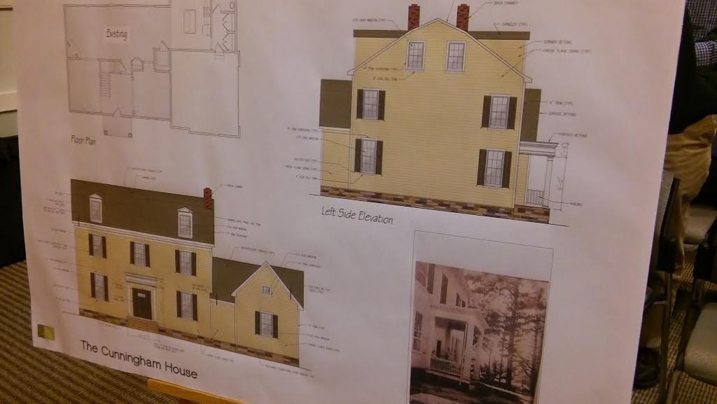 A proposal of what the finished house would look like. Credit: Tom Sofield/NewtownPANow.com