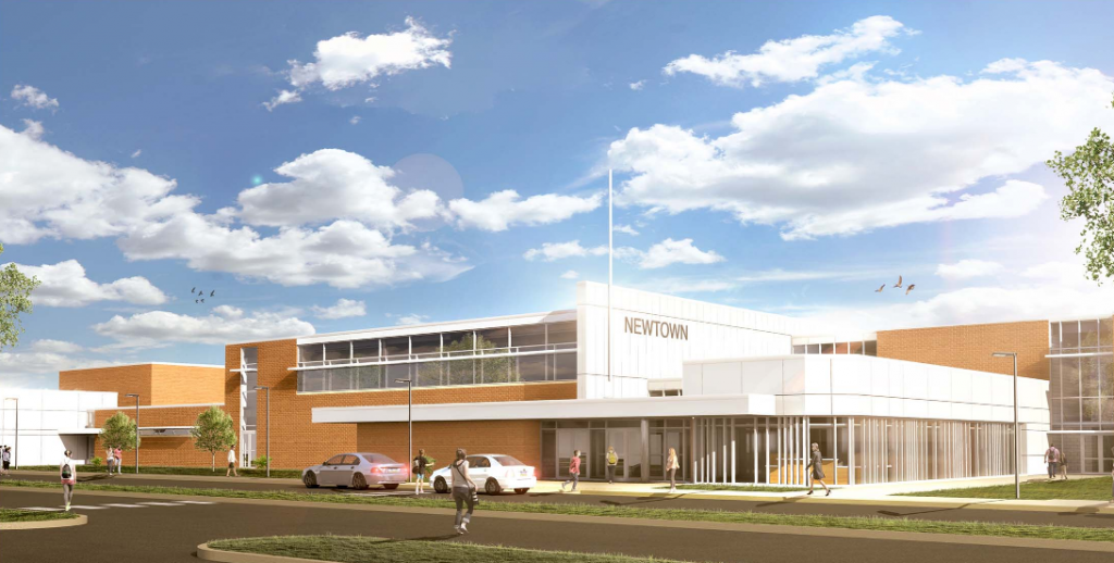  The new middle school planned for Newtown Township.