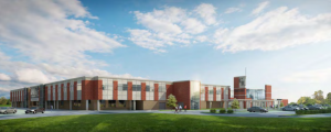 A rendering of the upgraded Holland Middle School. 