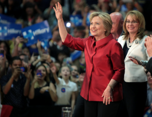 Hillary Clinton at a recent rally in Arizona. Credit: Gage Skidmore