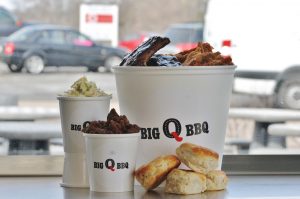 Some of the menu items offered by Big Q BBQ in Levittown. Credit: Tom Sofield/NewtownPANow.com