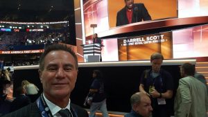 Jim Worthington on the floor of the RNC in Cleveland.  Credit: Jim Worthington/Facebook