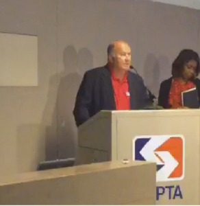 SEPTA Assistant General Manager for Operations Ron Hopkins speaking to reporters Monday afternoon. Credit: SEPTA/Periscope