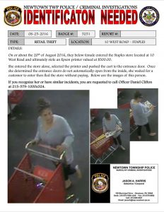 Credit: Newtown Township Police Department