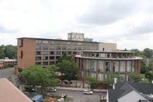 A view of the county and administrative offices in Doylestown. Credit: Tom Sofield/NewtownPANow.com