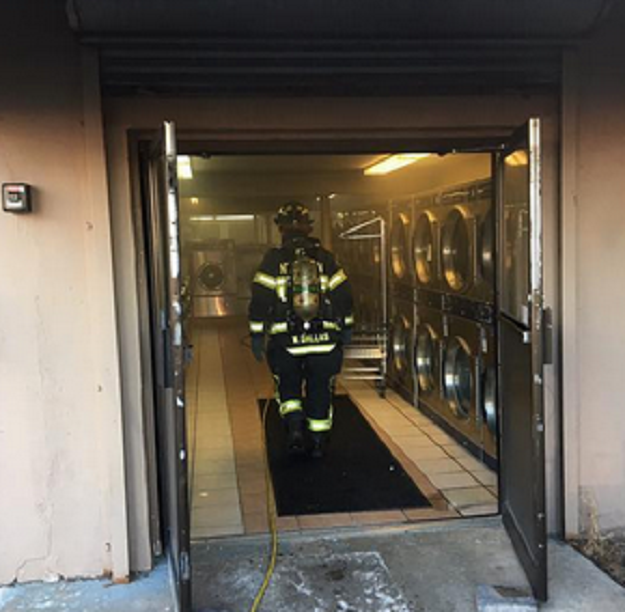 Crews Rush To State Street Laundromat Fire