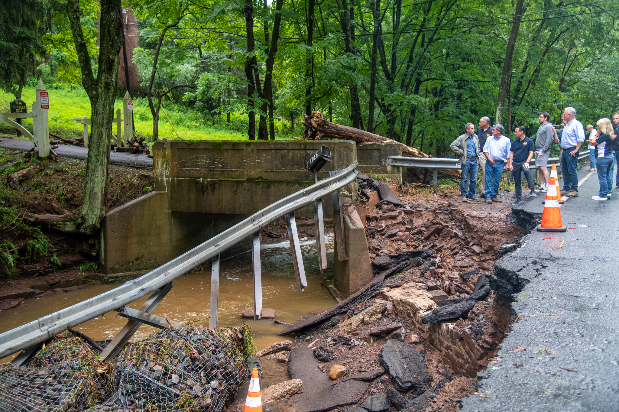 River Road Reopens, But Washington Crossing & Taylorsville Roads To