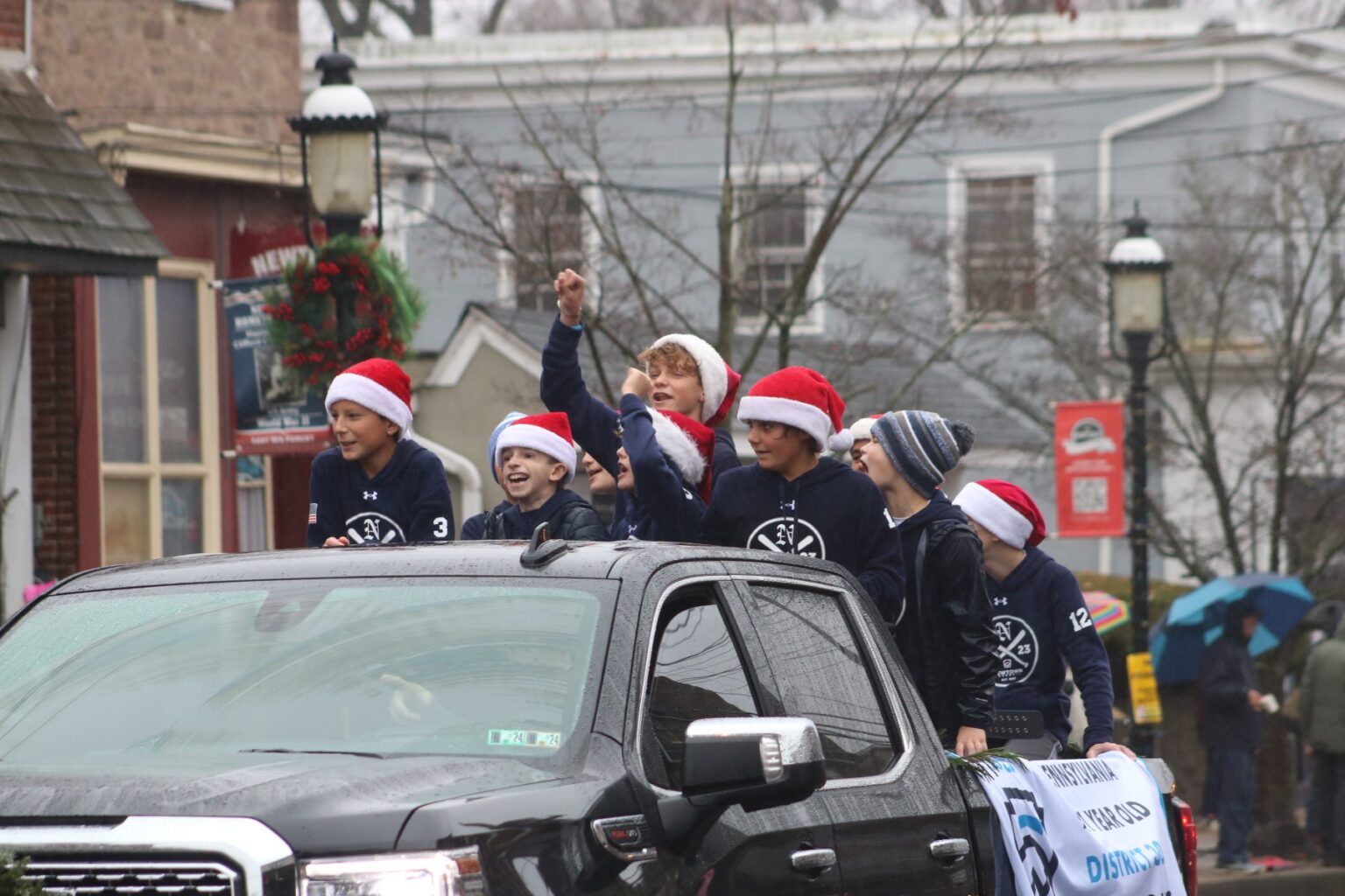 PHOTOS Newtown Holiday Parade Doesn't Let Rain Stop It