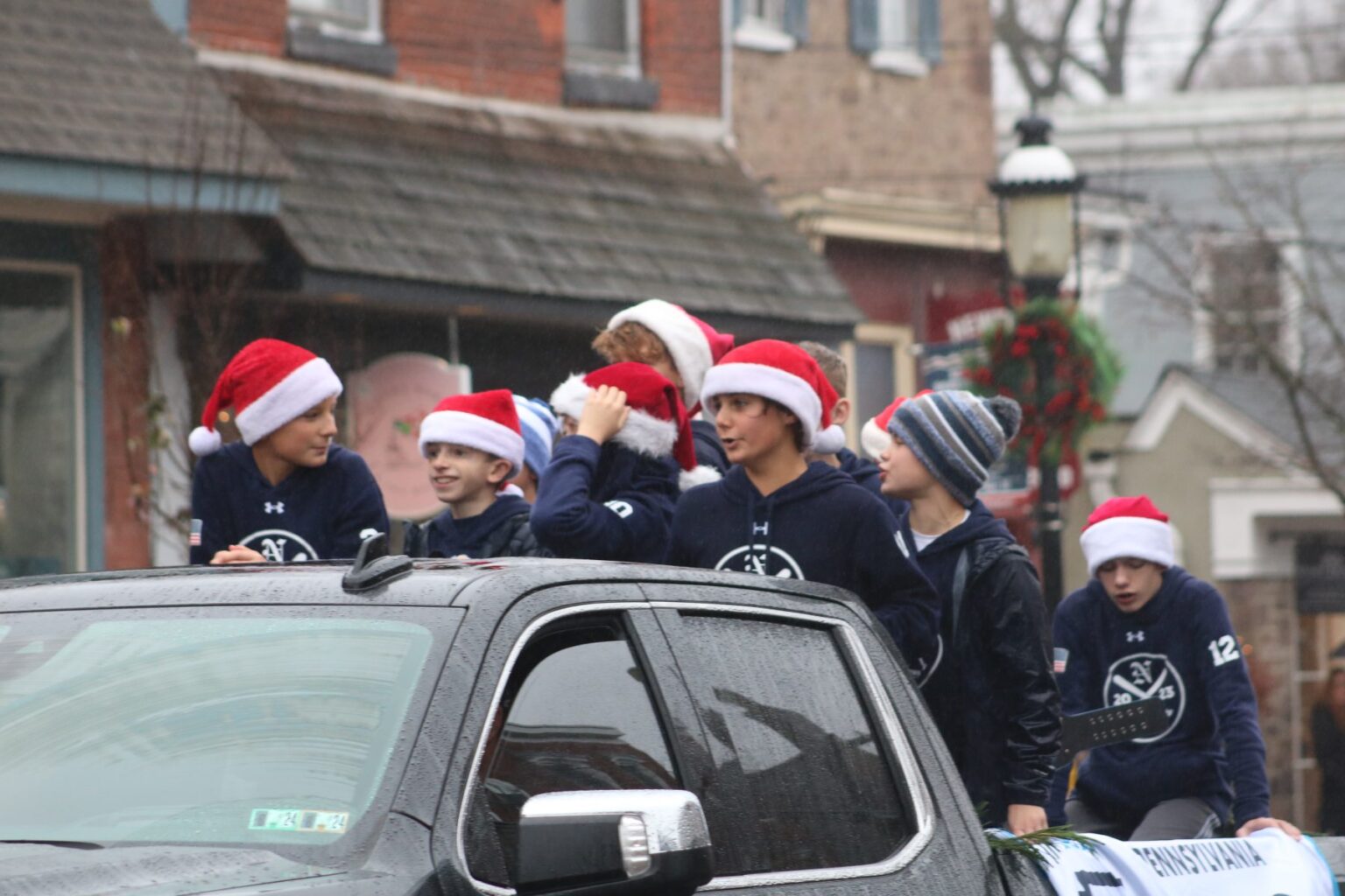 PHOTOS Newtown Holiday Parade Doesn't Let Rain Stop It