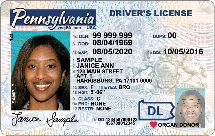 license barcode sample New NewtownPANow.com Driver License Unveils PennDOT  Upgrade